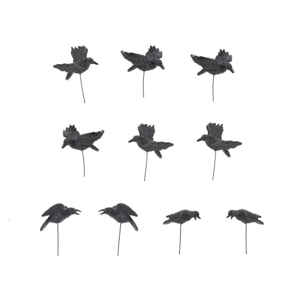 Set of 10 Halloween Crows Supply