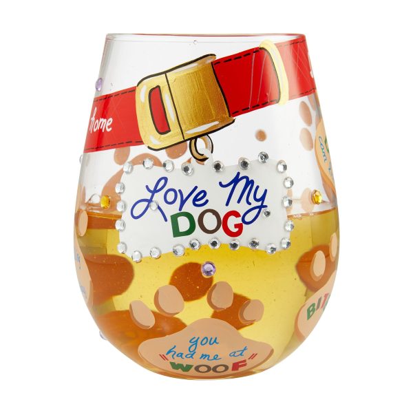 Stemless Love My Dog Discount