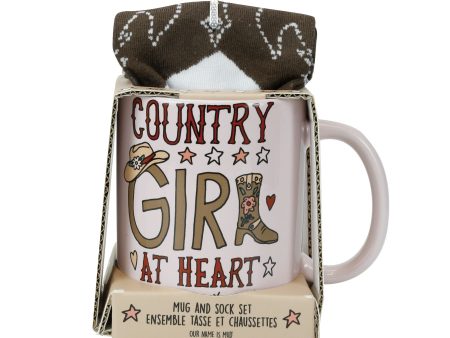 Country Girl Mug Sock Set Online Hot Sale