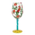 Strawberry Patch Wine Glass For Sale