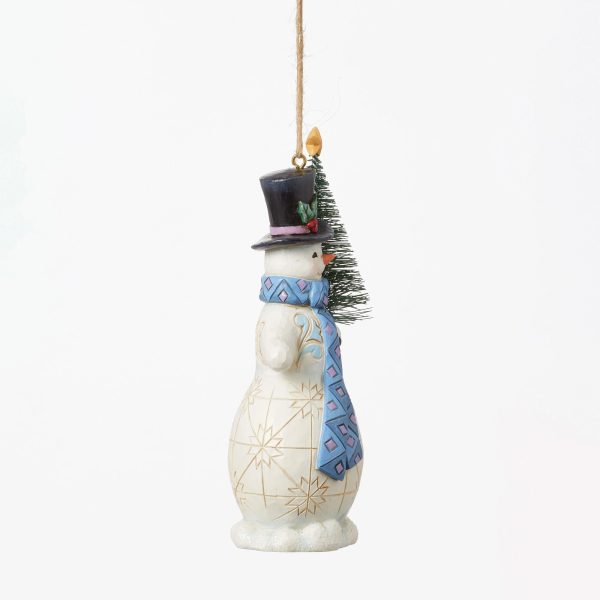 Snowman with Sisal Tree Orn Sale