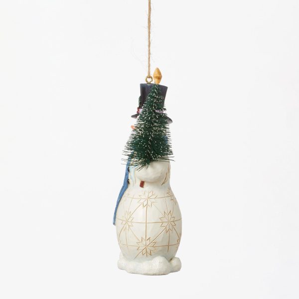 Snowman with Sisal Tree Orn Sale