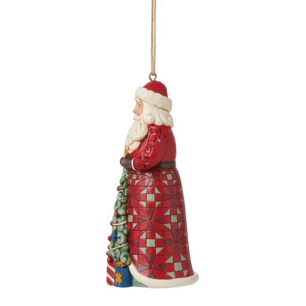 Santa with Tree in Skirt Orn on Sale