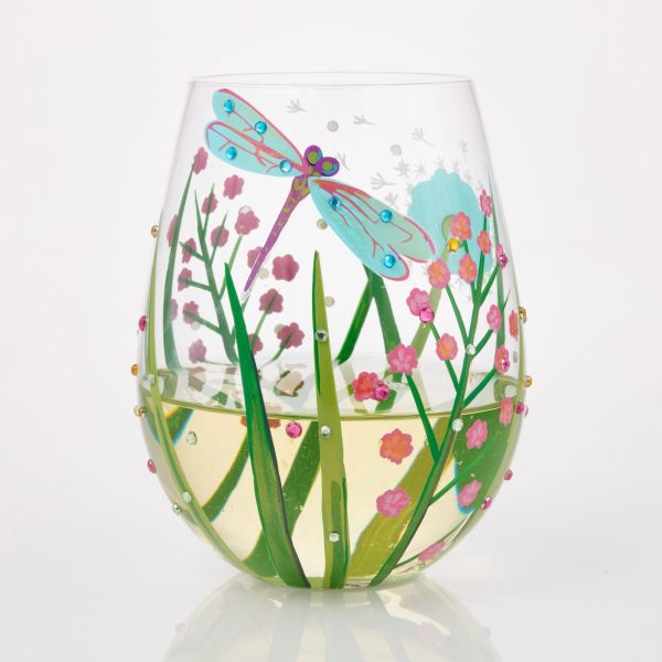 Stemless Glass Dragonfly Online Sale