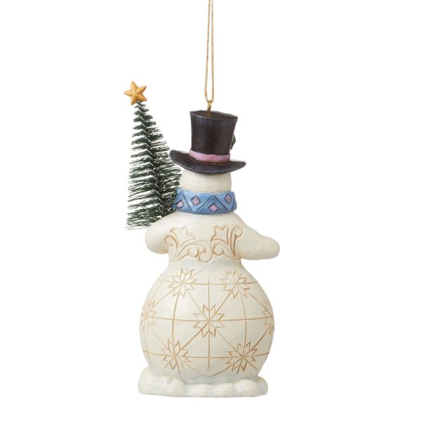 Snowman with Sisal Tree Orn Sale