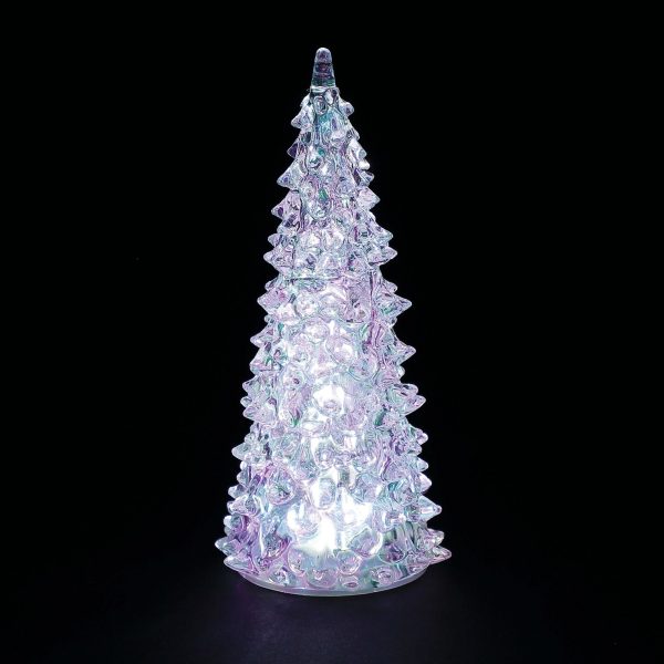 Lit Iridescent Clear Tree Online