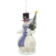 Snowman with Sisal Tree Orn Sale