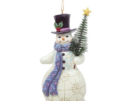 Snowman with Sisal Tree Orn Sale