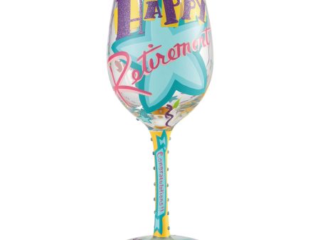 Wine Glass Happy Retirement Supply