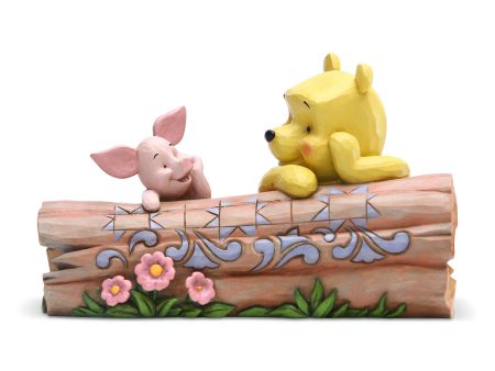 Pooh and Piglet by Log For Sale