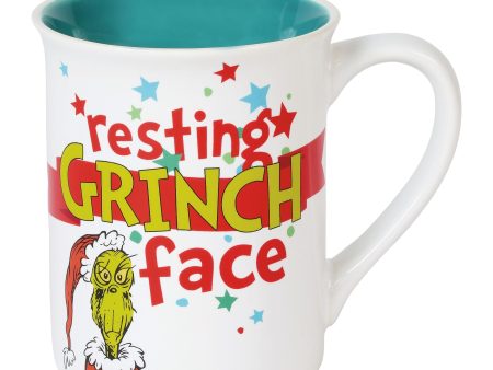 Resting Grinch Face Mug Sale