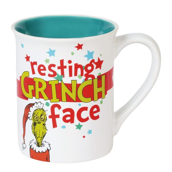 Resting Grinch Face Mug Sale