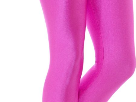 80er Jahre Disco Leggings neonpink Fashion