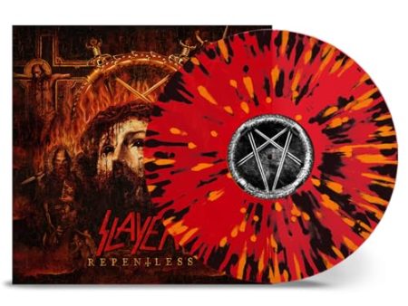 SLAYER - REPENTLESS - TRANSPARENT RED W  ORANGE & BLACK SPLATTER (VINYL) Hot on Sale