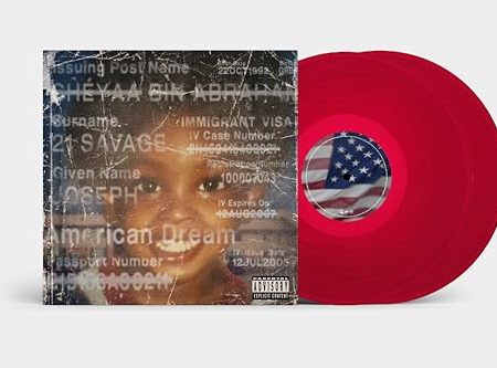 21 SAVAGE - AMERICAN DREAM (TRANSLUCENT RED VINYL) Discount